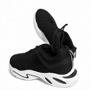 CALTO Men's Black-white Height Increasing Sneakers US size 9